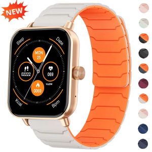 22mm 20mm Bands For COLMI i28 Ultra P81 P71 C81 C8 Max Sport Silicone Magnetic Loop Strap For Huawei Watch 5/GT5 Pro 46mm Correa