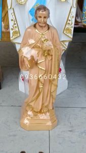 TƯỢNG THÁNH PHÊ RÔ 50CM MÀU NÂU GỖ CHẤT LIỆU NHỰA COMPOSITE TƯỢNG C.Ô.N.G G.I.Á.O