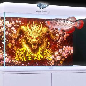 💎【Luxury Edition】AquaDiamanté | Premium 3D Luxury Holographic Iridescent Aquarium Background Sticker (AD-4) – Original