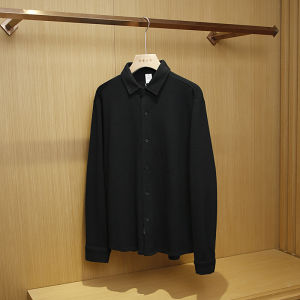 Skin-friendly Comfortable Long Sleeve Collared Mens Shirt Autumn Fashion Flannel Texture Offline Exclusive Trending Now