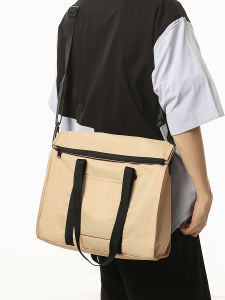 Large Capacity Crossbody Bag Mens Commuter Shoulder Bag Waterproof Travel Handbag Women Students Backpack Street Trend Style