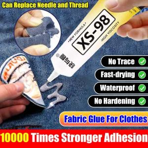 10000 times stronger adhesion Fabric Glue For Clothes 60ml fabric cloth glue Waterproof and not afraid to be washed fabric glue for clothes Strong suitable for gluing cottonFabric SofaCurtains shoes leather Shoe Glue 强力胶 织物胶