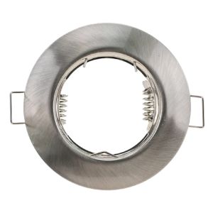 JOYINLED 55mm Cutout GU10 MR16 Recessed Spotlight Frame Downlight Frame Nickel White Brass Metal Spot Light Housing Fixture