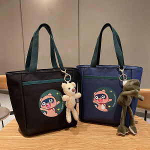 Large Capacity Thermal Japanese Style Lunch Box Bag Waterproof Oilproof Handbag for Office Workers Portable Storage Bag