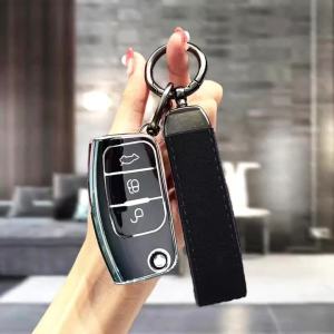 Shell Fob For Ford Kuga Escape Falcon B-Max C-Max Eco Sport Fiesta Focus 2 Ecosport Galaxy Fashion TPU Car Flip Key Case Cover