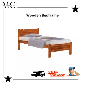 【LOCAL SELLER】RAINEE SOLIDWOOD WOODEN BEDFRAME SINGLE/PULL OUT FREE DELIVERY AND INSTALLATION