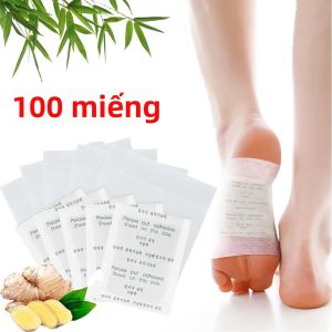 Miếng Dán Chân Kinoki 100 Miếng Với Công Thức Gừng Và Ngải Cứu Giúp Cải Thiện Giấc Ngủ Và Loại Bỏ Ẩm Ướt Cho Nam Giới