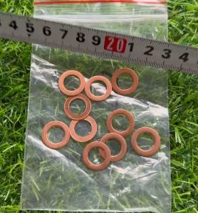 2 Cái Long Đen Đồng Đệm Đầu Kim Phun Máy Cày 173F đến 188F (giá 2 cái)