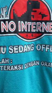 KAOS ATASAN OBLONG DISTRO PRIA DEWASA LENGAN PENDEK GAMBAR DEPAN BELAKANGT-SHIRTKEKINIXS-XXL-713