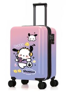 Paxia Childrens Luggage 20 Inch Wheel Spinner Suitcase Elementary School Kids Carry-On Bag Polycarbonate ABS Cartoon Design