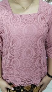 BLUS SEMI RENDA TANGAN KEMBANG: Desain Blus Modern & Elegan