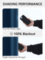 2pcs 100% Solid Blackout Curtains - Perfect for Bedroom and Living Room - UV Protection, Easy Sliding, and Stylish Design. 