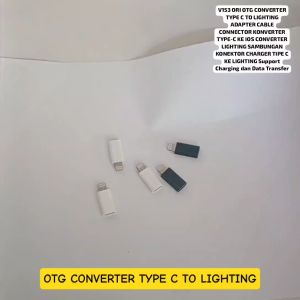 V153 ORI OTG JACK KONVERTER CONVERTER TYPE C TO LIGHTING ADAPTER CABLE KONEK KONVERTER IOS LIGHTING