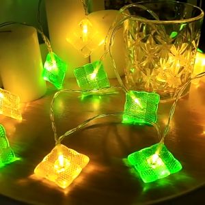 Lampu LED Ketupat Lampu Raya String Light BatteryPowered Lampu LED Bilik Fairy Light Hari Raya Decoration