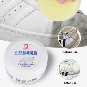 260g White Shoes Cleaning Whitening Cleaner Cream Shoe Brush With Wipe Sponge shoe cleaning kit