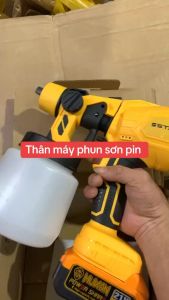 Máy Phun Sơn Pin STARKER Chân Pin Phổ Thông Chỉnh Được Tia Phun