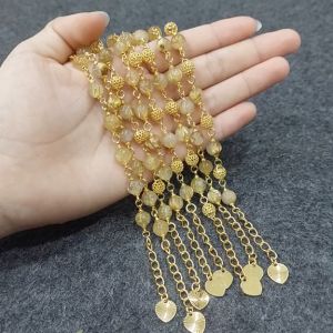 gelang rantai batu giok rambut sedana wanita elegan high quality motif terbaru original import