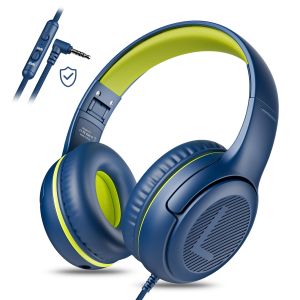 AWATRUE AT2 Headset3.5mm Surround Stereo Gaming Headphones with Mic Soft Memory Earmuffs for PCLaptopKids for School Toddler