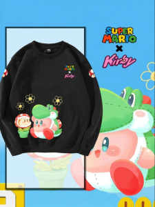 Collaboration Edition Hoodie Kirby Mario Yoshi Long Sleeve