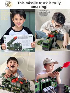 Đồ chơi xe tăng tên lửa Yimi biến hình có bệ phóng cho bé trai 3-4 tuổi