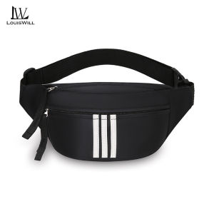 LouisWill Mens Chest Bag Waist Bag Outdoor Messenger Bag Waterproof Sports Bag Travel Shoulder Bag Large Capacity Casual Bag Fitness Bag Leisure Street Bag