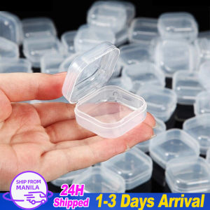 30/20/10Pcs Transparent Plastic Jewelry Container / for Earrings Rings Beads Holder / Portable Mini Storage Boxes Wholesale