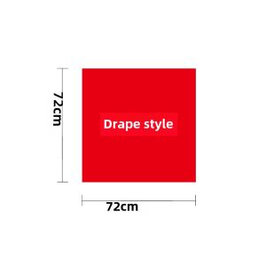 Silk Scarf Red Dance Fanghua Velvet Flower Performance Props Square Scarf Yangko Handkerchief Flower Annual Meeting Chiffon Long Scarf