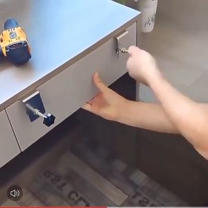 2Pcs Drawer Front Installation Clamps Adjustable Stainless Steel Drawer Fixing Clips Woodworking Jig