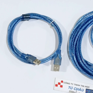 Cáp Link USB 2.0 / Cáp 2 đầu USB đực dài 1.5m (USB 2.0 AM - AM Cable  Màu Xanh)