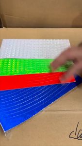 สติ๊กเกอร์สะท้อนแสง สติ๊กเกอร์สะท้อนขอบจักรยาน สติ๊กเกอร์สะท้อนแสง จักรยานพีวีซี ขอบยางรถจักรยานยนต์ G3277