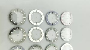 31.5mm Skeleton Dial Black White Starry Sky Transparent Watch Dial Silver/Rose Gold Index For NH35 NH36 NH38 NH70 NH72 Movement