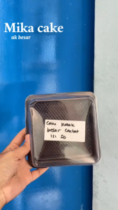 isi 50 pcs Mika cake kotak besar Mika Bolu Kotak mika bolu gulung kotak coklat