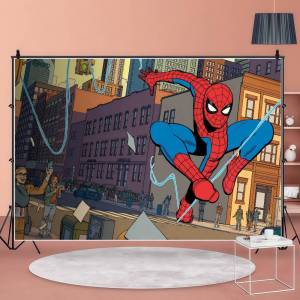Mesuca | Super Hero S-s-Spider-Man Movie Photography Background Cloth Chromakey Screen Photo Studio Live Streaming
