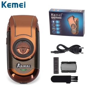 Kemei KM-Q788เครื่องโกนหนวดไฟฟ้าสำหรับเครื่องเล็มเครื่องโกนหนวดเคราผู้ชายเครื่องโกนหนวดชาร์จไฟได้ทำจากสเตนเลสฟอยล์