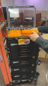 TOUGHBUILT 22-Compartment STACKTECH Low-Profile Plastic Small Parts Organizer TB-B1-O-10