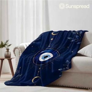 Beast Kingdom | Evil Eye Soft Warm Flannel Blanket Lightweight Cozy Christmas Halloween Home Decor Room