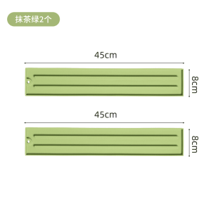 Kitchen Multi-Function Pot Lid Holder Pad Anti-Slip Drainage Stove Pot Spoon Storage Mat Rectangular Silicone for Home Use