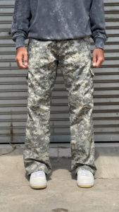 CELANA PANJANG CARGO REGULER GOMBRANG LORENG TENTARA ARMY AMERICA - CELANA PRIA PDL CARGO DENIM