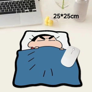 Bandai | Cute Crayon Shinchan Mouse Pad Rubber Non-Slip Base Soft Fabric Surface Anime Desk Mat for Office/Home/Computer