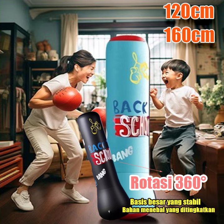COD0 Standing Boxing Ball Samsak Tinju Anak Inflatable - Standing Boxing Samsak Angin Training Target Material PVC 120CM 160CM Olahraga Dewasa dan Anak Motorik Education