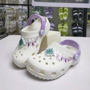 crocs for kids girl CLASSIC FUN DISNEY FROZEN II CLOG Girls beach hole shoes non-slip breathable light|207715