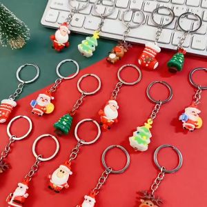 Gantungan Kunci Natal Pendan Lucu Santa Pohon Rusa Christmas Keychain