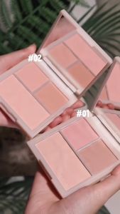 Carslan Ba Màu Sắc Plumper Má Bảng Màu 10.5G | 3 màu má hồng Bảng Màu Tự Nhiên Trọng Lượng Nhẹ Blush Mềm Mại màu phấn hồng tạo điểm nhấn tạo khối mỹ phẩm trang điểm khuôn mặt