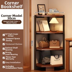 ZHUOHE | Wall Corner Triangular Storage Cabinet Shelving Unit