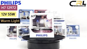 หลอดไฟหน้ารถยนต์ฟิลลิป PHILIPS H7 12V 55W PowerVision +60% รหัส 12972