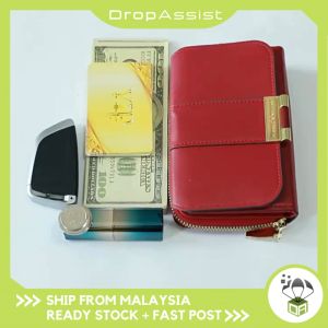 DROPASSIST 2112 READY STOCK Multi-Functional Fashion Simple Trifold Women Wallet Pouch With Zip Coin Card Purse Dompet Wanita