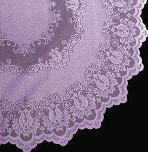 SPESIAL NATAL Taplak Meja Makan 4 Kursi 135 x 180 cm Warna Merah Natal Bahan kain Polyester Corak Bunga Pucuk Teratai