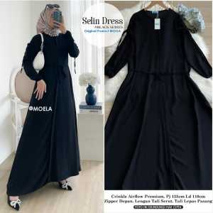 Dress Seling Black LD 110 Moela: Bahan Kualitas Tinggi & Desain Elegan