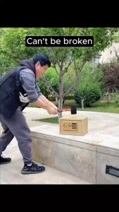 EXPOSE Safe Box Electronic Password Safe Keypad Lock Support Password Mechanical Unlocking Household Fireproof Anti Theft And Explosion Proof