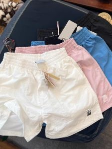 กางเกงขาสั้นกีฬาเอวสูงหลวมๆ สำหรับผู้หญิง กางเกงขายาวทรงเอ แห้งเร็ว ฤดูร้อน 2024 กางเกงขายาวทรงเอ ทรงเข้ารูป สไตล์เกาหลี